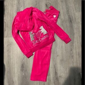 Girls Velour Jogger Set by Juicy Couture